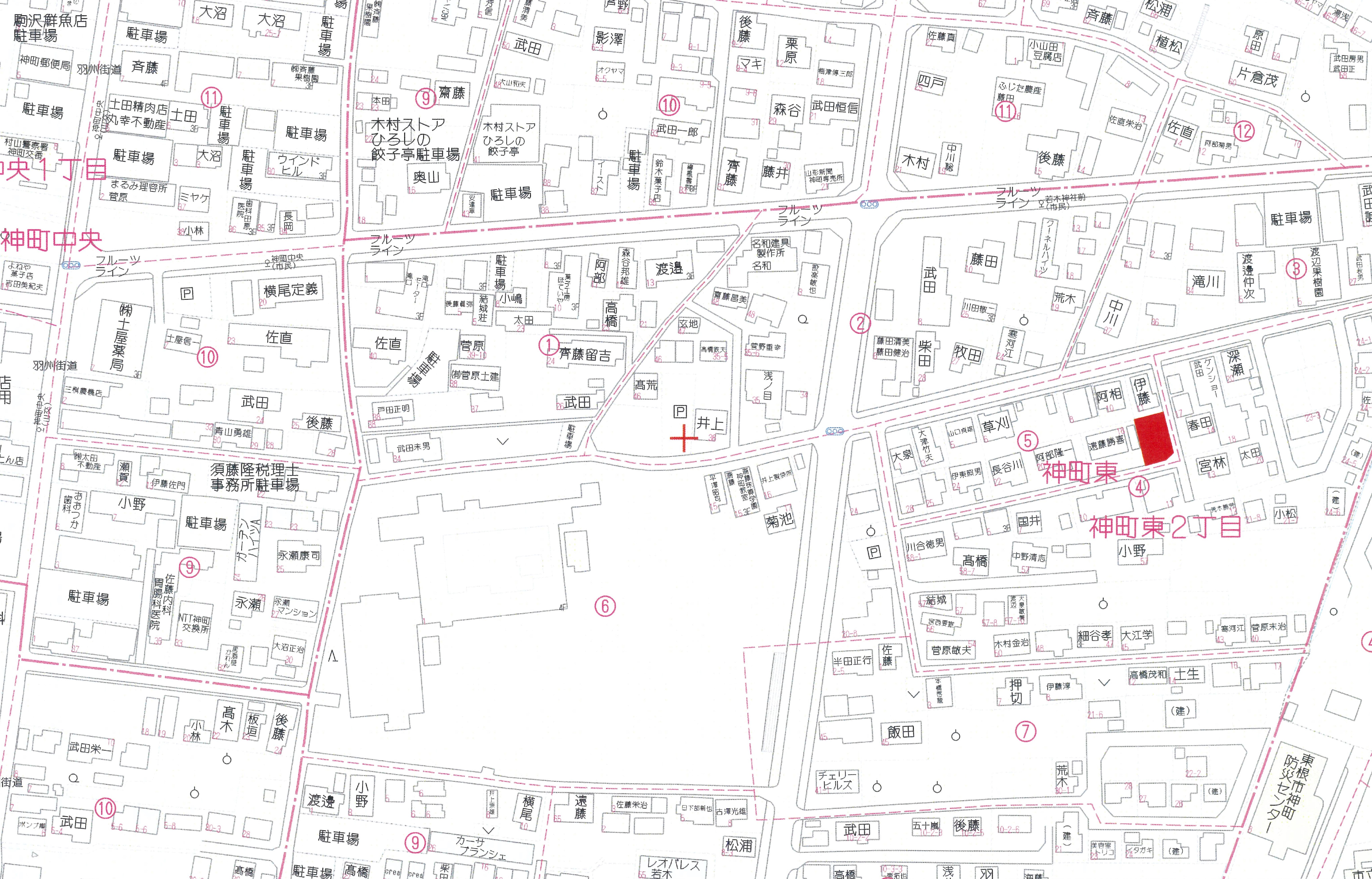 売地 東根市神町東2丁目 59.38坪